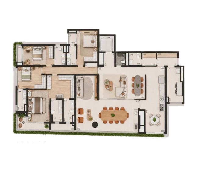Final 02 — 264 m², planta padrão